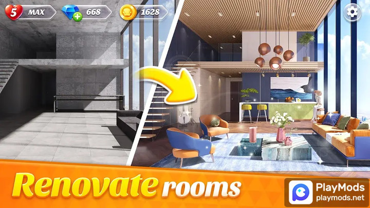 Space Decor : Mansion<span>(Unlimited gold)</span> screenshot image 1_Popularmodapk.com