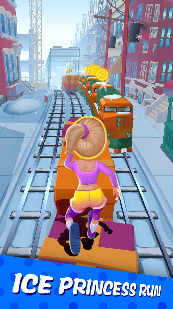 Subway Ice Princess Surfers screenshot image 2_Popularmodapk.com