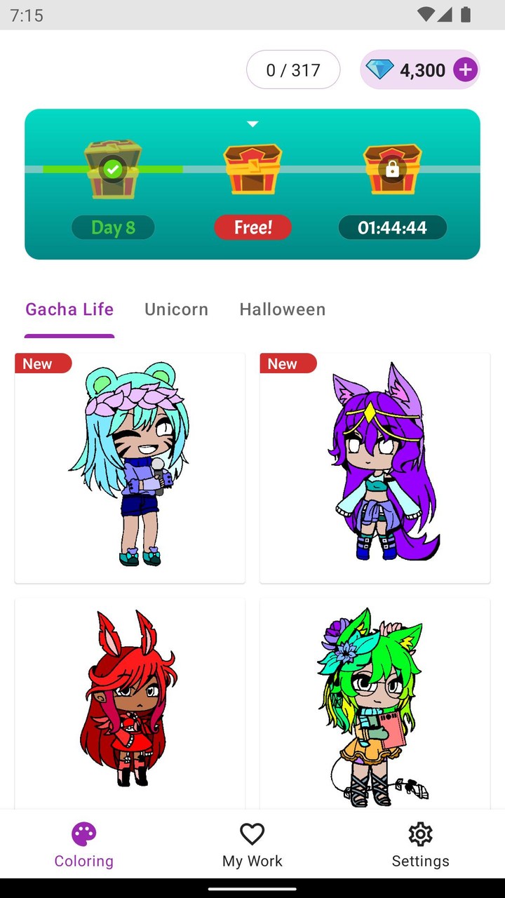 Coloring Book for Gacha Life screenshot image 1_Popularmodapk.com