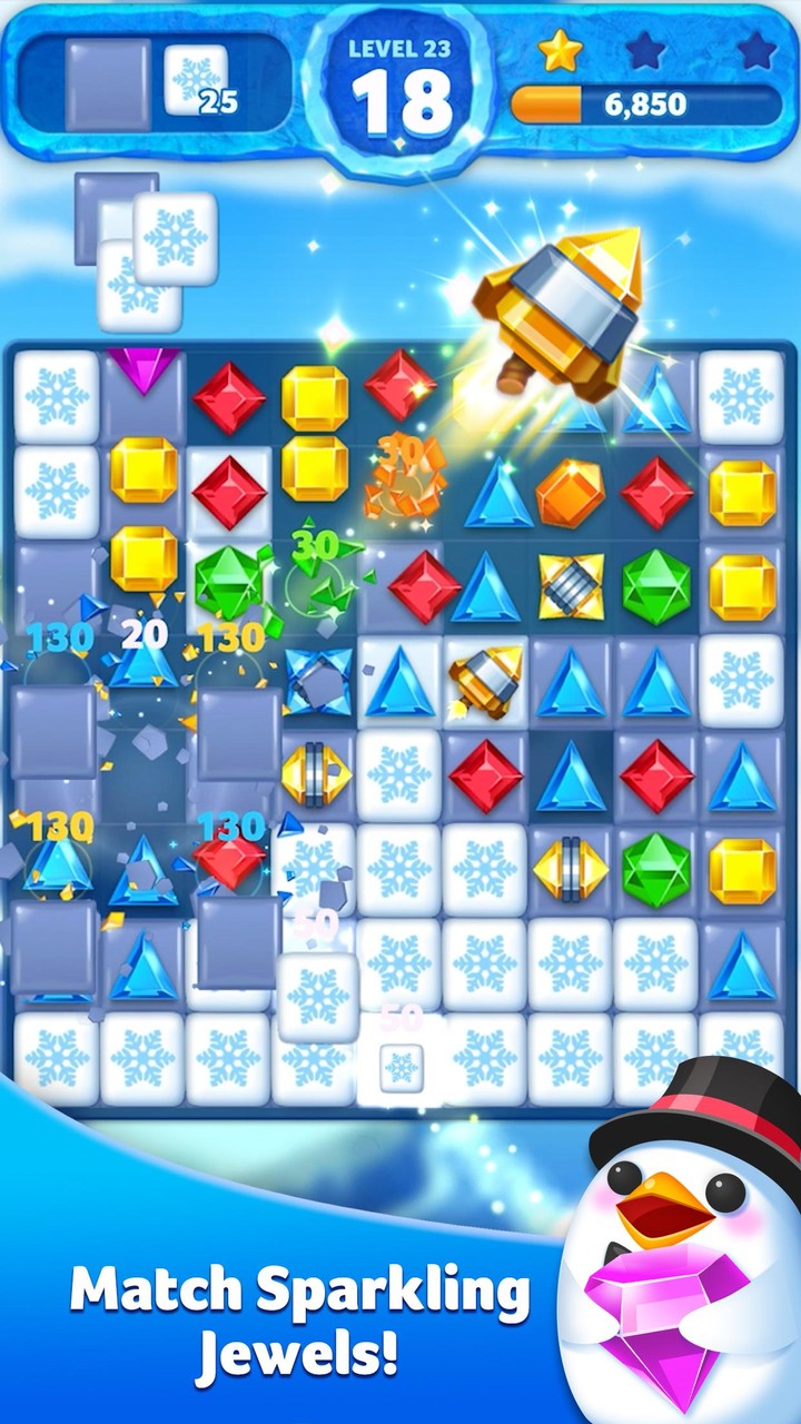 Jewel Ice Mania:Match 3 Puzzle screenshot image 4_Popularmodapk.com