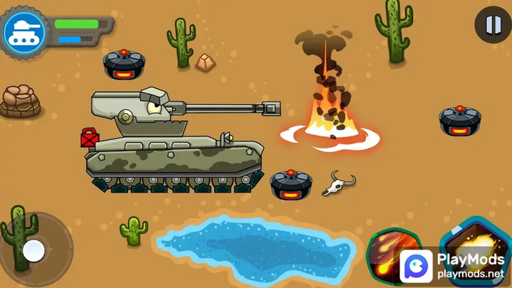 Tank battle: Tanks War 2D<span>(not attack)</span> screenshot image 2_Popularmodapk.com