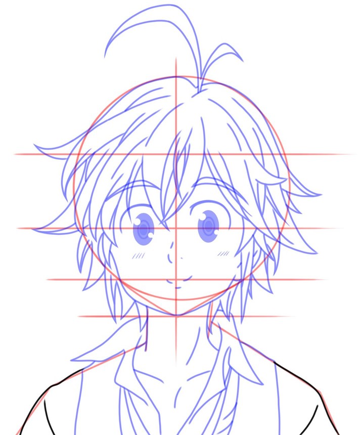 How To Draw Nanatsu No Taizai - Head screenshot image 1_Popularmodapk.com