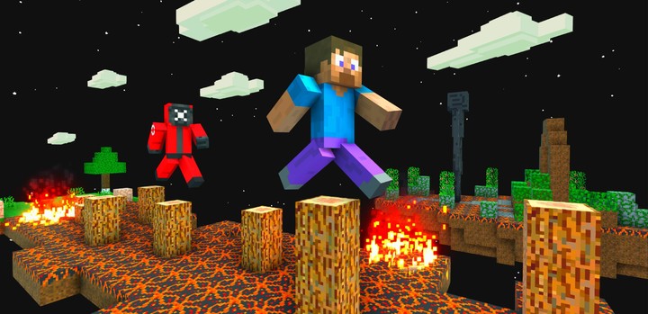 Craft Parkour: 3D Blocky Race screenshot image 2_Popularmodapk.com