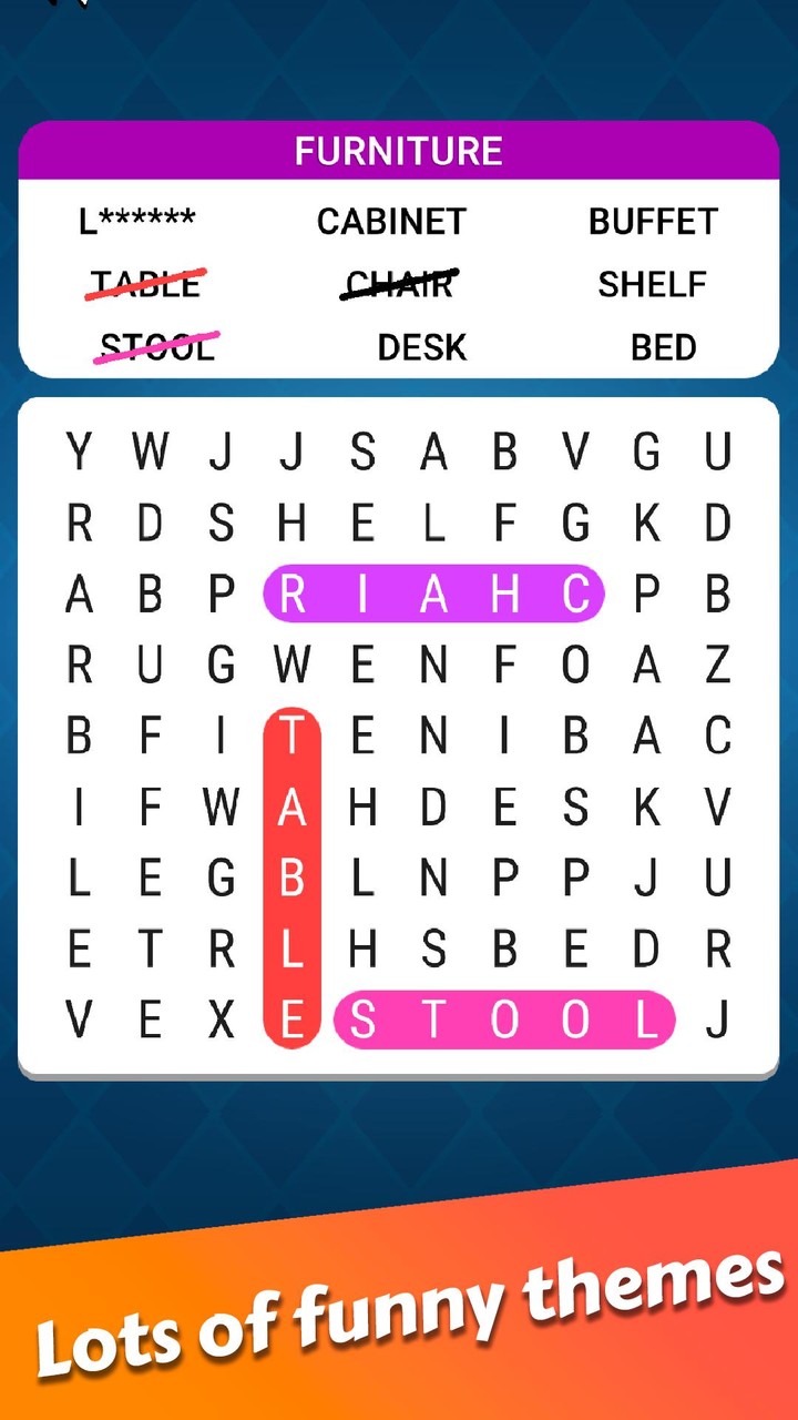Word Search - Word puzzle game screenshot image 1_Popularmodapk.com