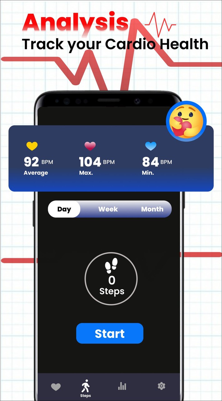 Heart Rate Monitor Pulse App screenshot image 1_Popularmodapk.com