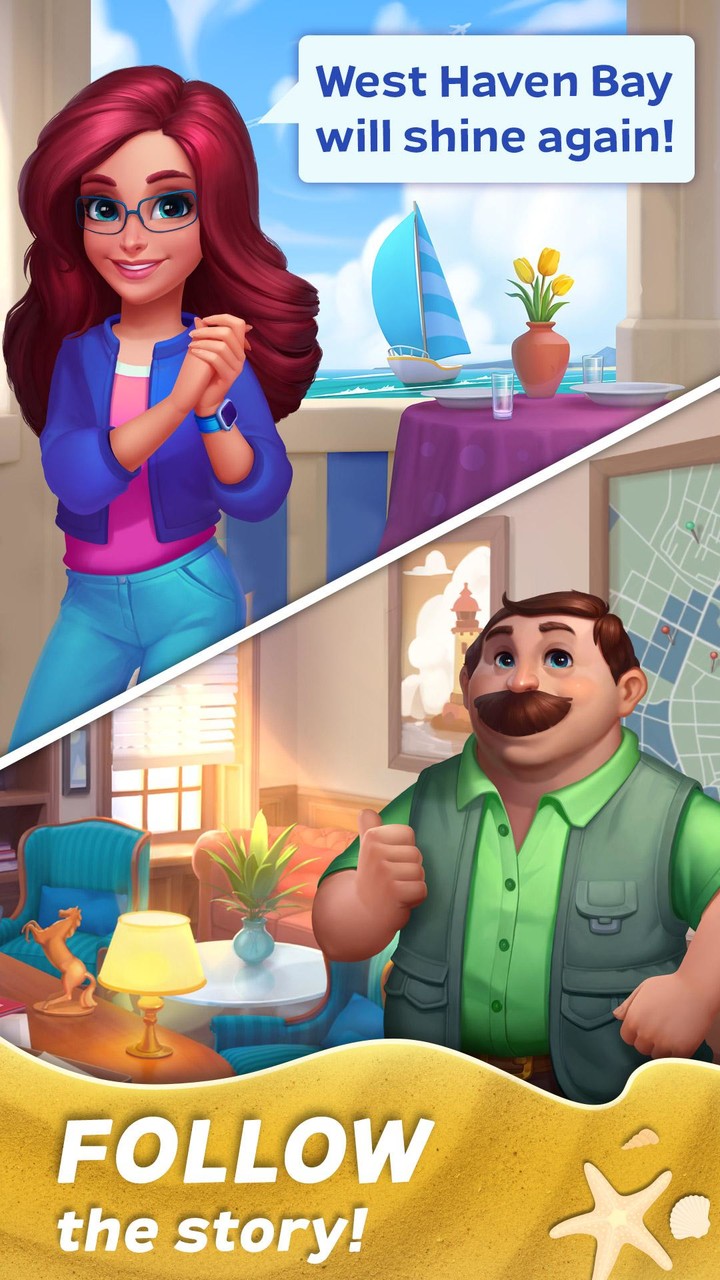 Match Town Makeover: Match 3 screenshot image 5_Popularmodapk.com