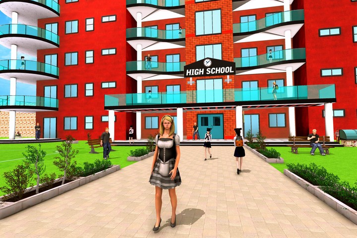 High School Girl Sim Life Game screenshot image 2_Popularmodapk.com