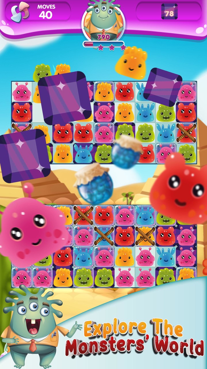 Monster Crush Mania screenshot image 2_Popularmodapk.com