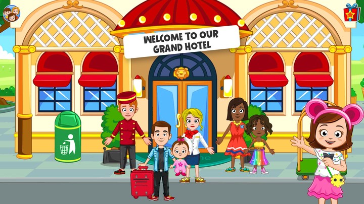 My Town Hotel Games for kids screenshot image 1_Popularmodapk.com