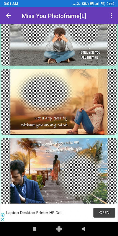 I Miss You: Greeting, Photo Frames, GIF, Quotes screenshot image 7_Popularmodapk.com