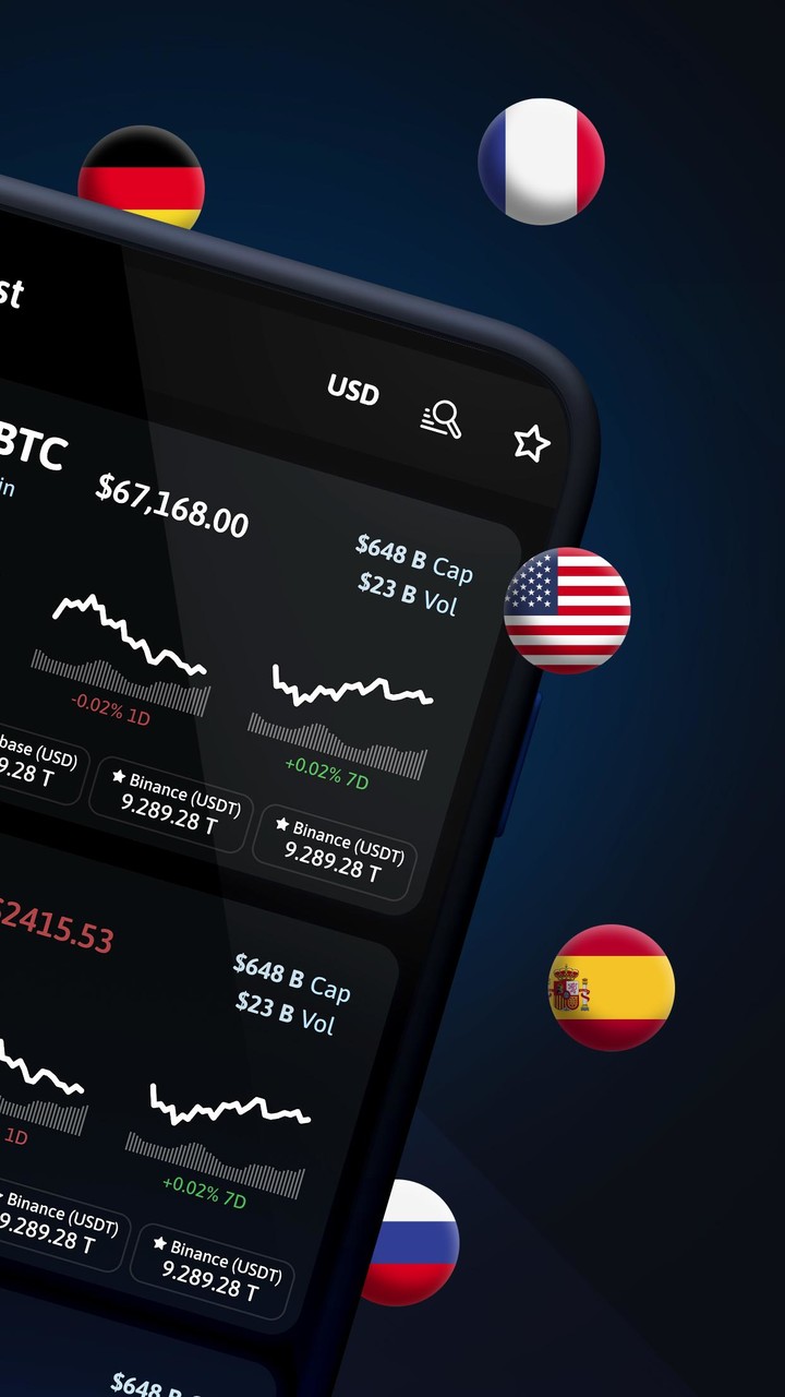 The Crypto App - Coin Tracker screenshot image 2_Popularmodapk.com