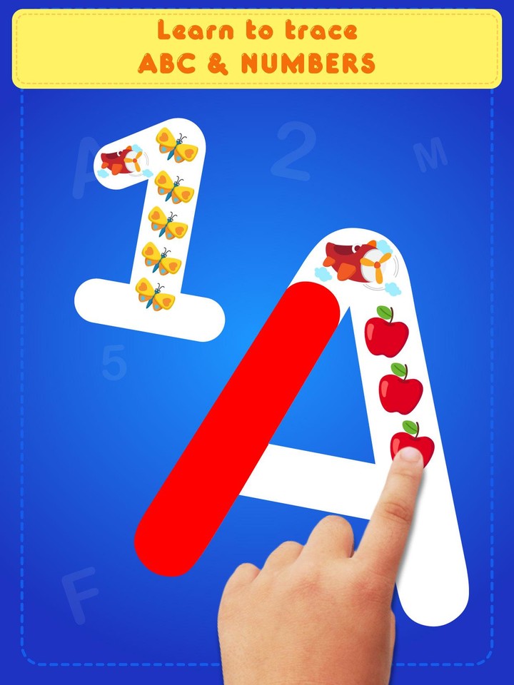 Glitter Number and letters coloring Book for kids screenshot image 19_Popularmodapk.com