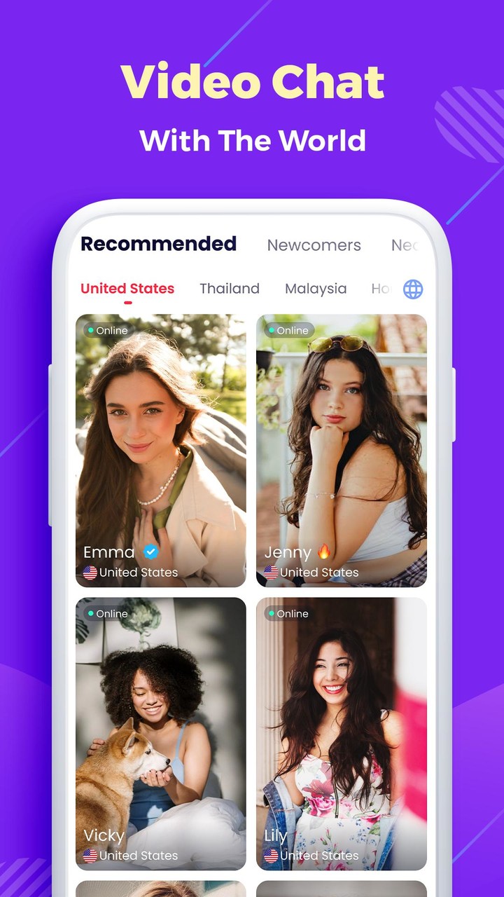 Cinta: Live Chat Make Friends screenshot image 2_Popularmodapk.com