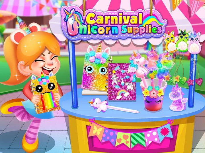 Carnival Unicorn School Supplies - Trendy Carnival screenshot image 3_Popularmodapk.com