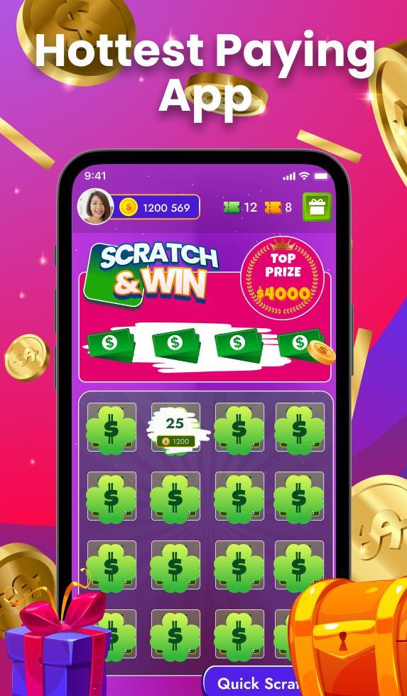 Scratch app - Money rewards! screenshot image 4_Popularmodapk.com