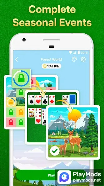 Solitaire - classic klondike<span>(No ads)</span> screenshot image 4_Popularmodapk.com