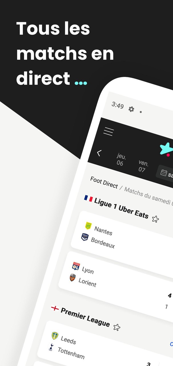 Foot Direct - live score screenshot image 1_Popularmodapk.com