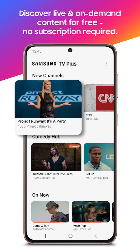 Samsung TV Plus screenshot image 1_Popularmodapk.com