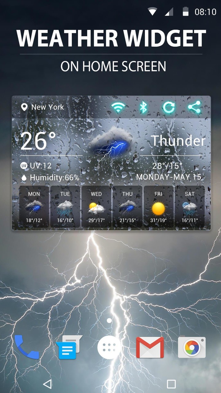 World weather widget&Forecast screenshot image 3_Popularmodapk.com