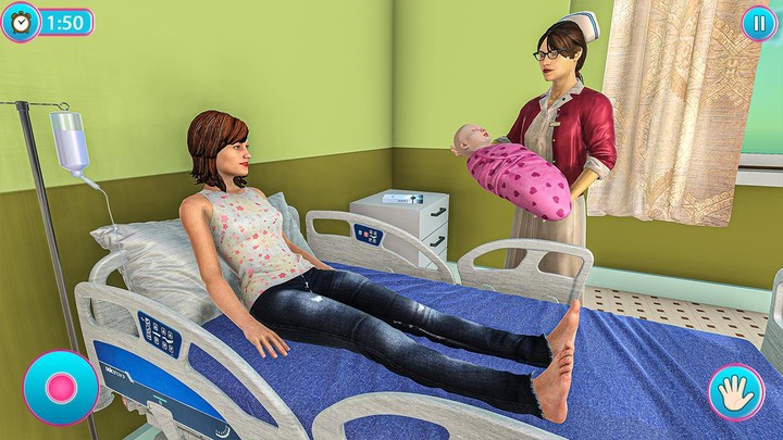 Pregnant Mom Baby Simulator 3D screenshot image 1_Popularmodapk.com