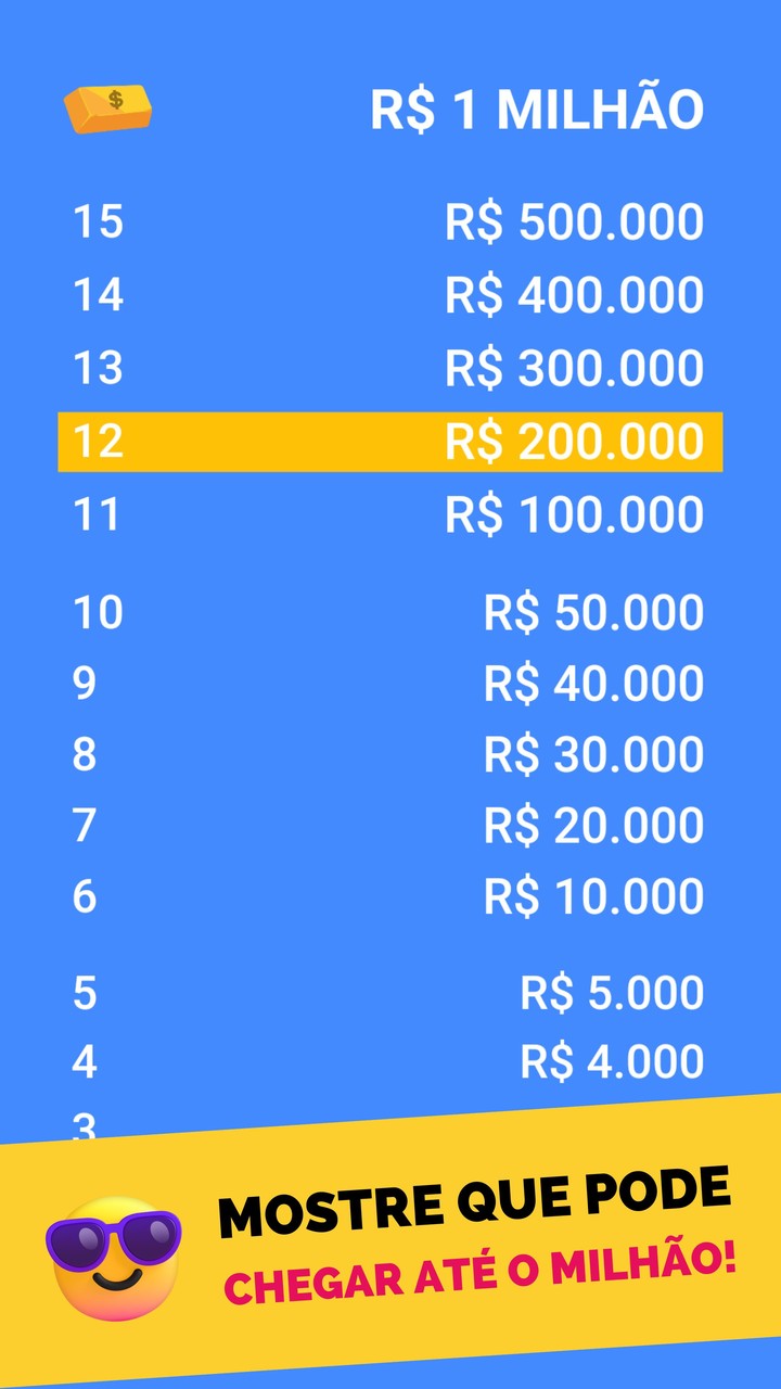 Jogo do Milhão: Quiz Perguntas screenshot image 3_Popularmodapk.com