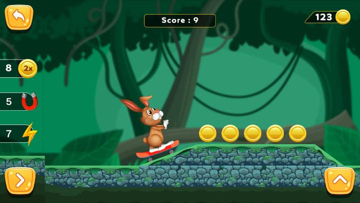 Skating Rabbit Game 2022 screenshot image 1_Popularmodapk.com