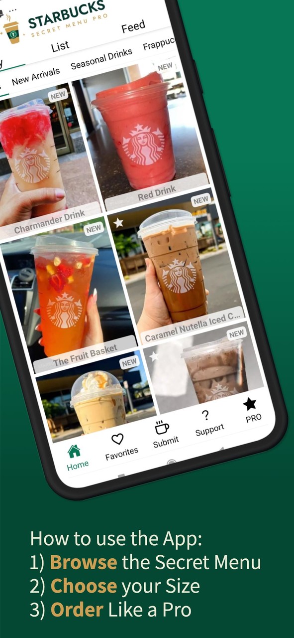 Starbucks Secret Menu: Drinks screenshot image 6_Popularmodapk.com
