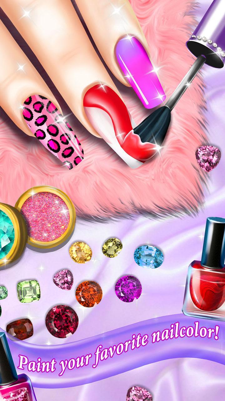 Nail Art Salon Girls Game screenshot image 3_Popularmodapk.com