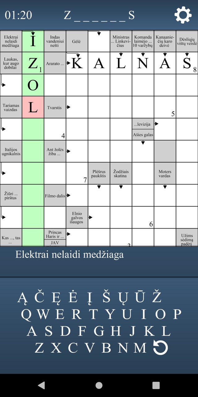 Kryžiažodžiai screenshot image 5_Popularmodapk.com