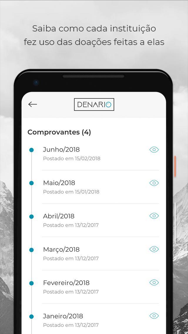 Denario - Doação fácil e segura para ONGs sérias screenshot image 4_Popularmodapk.com