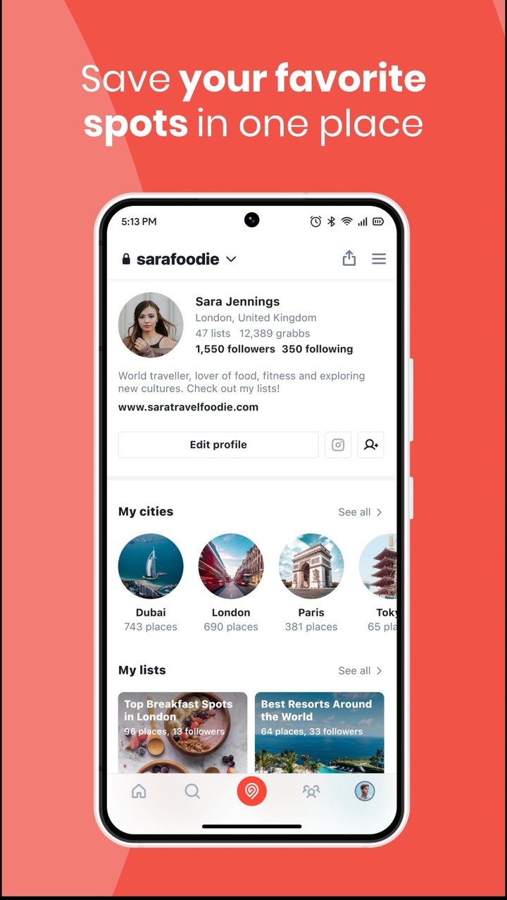 Grabbd: Social Foodie & Travel screenshot image 9_Popularmodapk.com