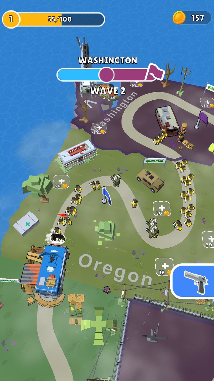 Survive In States: Z Defense screenshot image 3_Popularmodapk.com