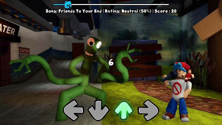 Green Rainbow Friends FNF Mod screenshot image 2_Popularmodapk.com