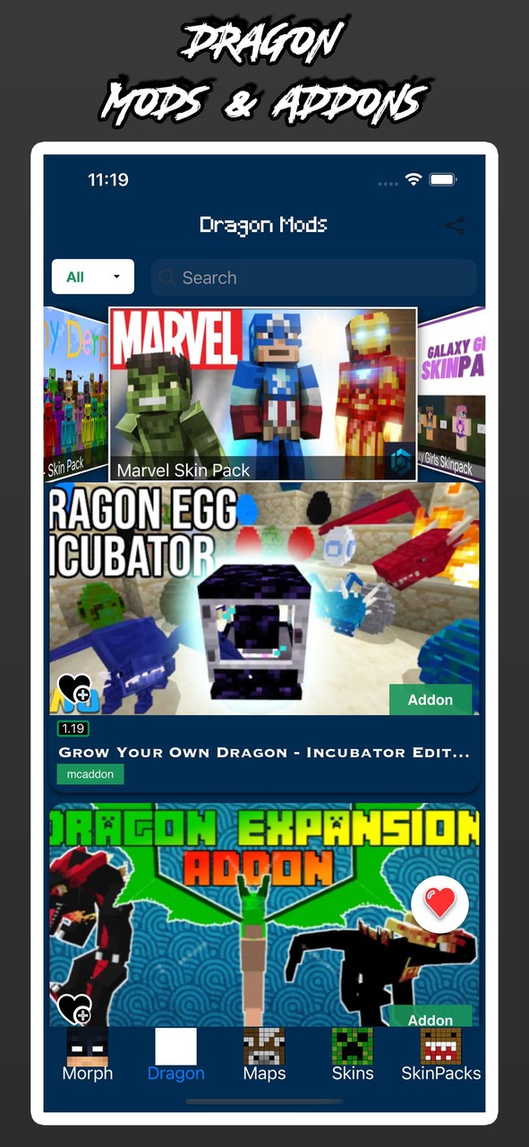 Morph Addons For Minecraft PE screenshot image 2_Popularmodapk.com