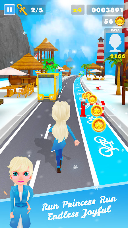 Subway Icy Princess Rush screenshot image 3_Popularmodapk.com