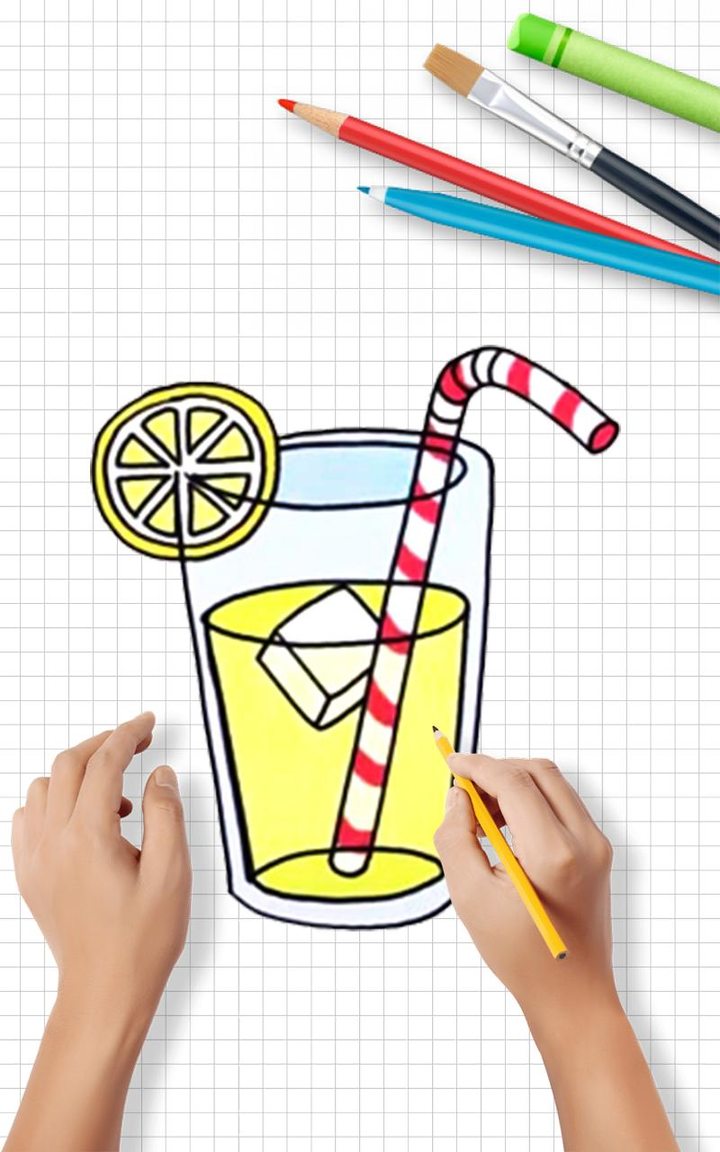 Draw Cute Drinks & Juices Step by step screenshot image 15_Popularmodapk.com