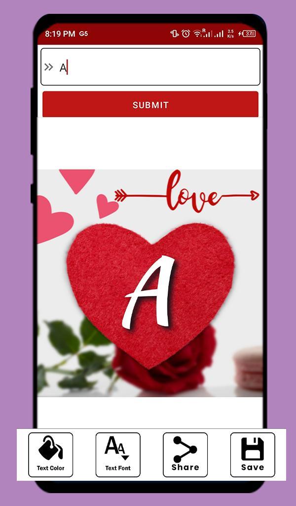 Love Name Letter DP Maker screenshot image 2_Popularmodapk.com
