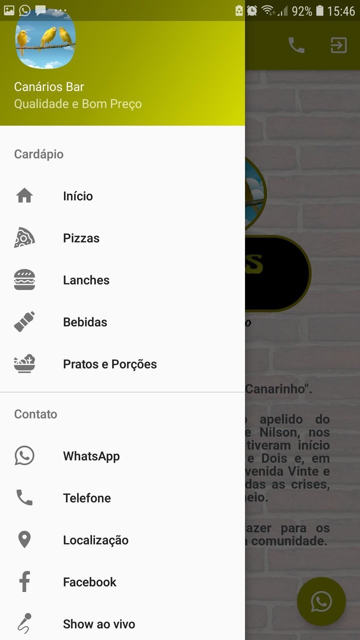 Canários Bar screenshot image 2_Popularmodapk.com