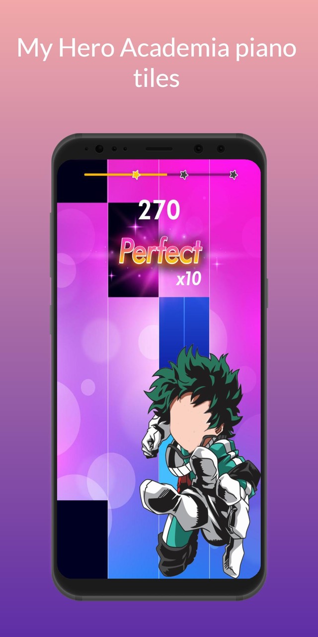 My Hero Academia Piano Tiles screenshot image 2_Popularmodapk.com