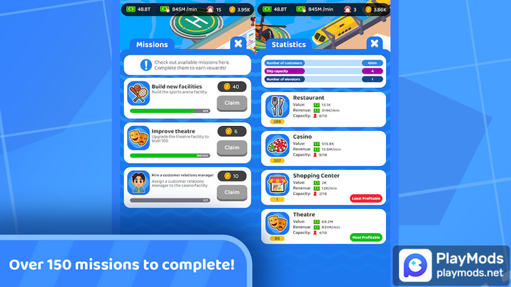 Idle Cruise Ship Simulator<span>(unlimited money)</span> screenshot image 5_Popularmodapk.com