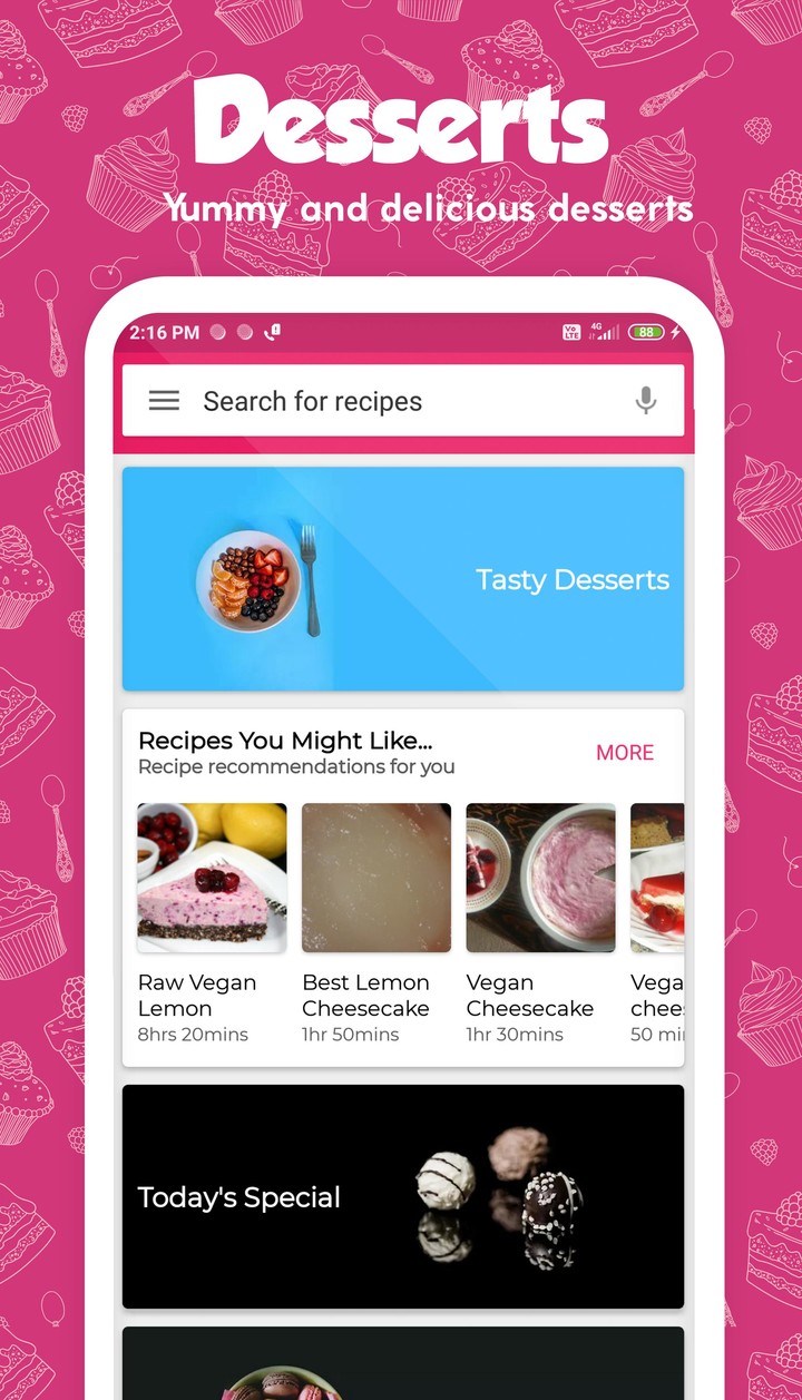 Dessert Recipes screenshot image 1_Popularmodapk.com