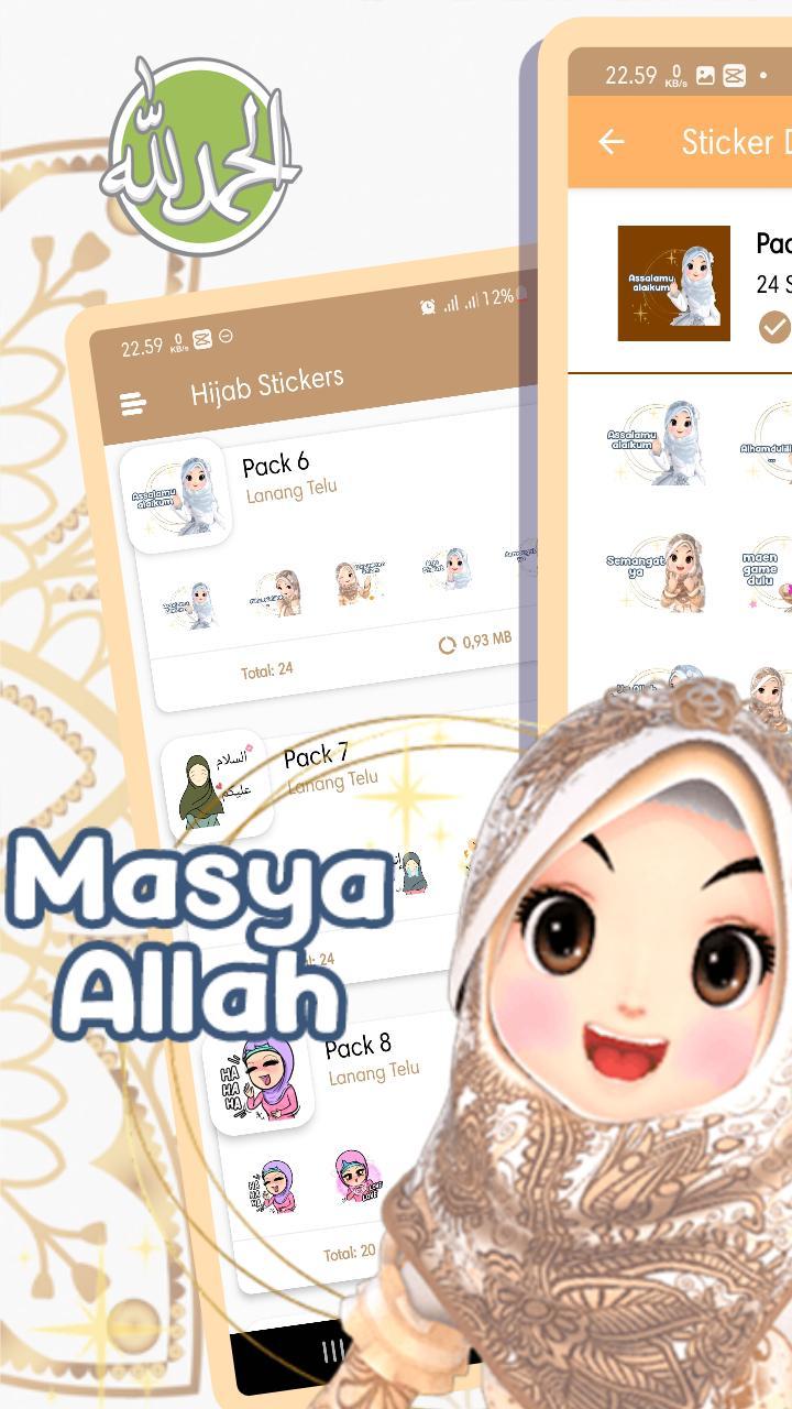 Hijab Sticker for Whatsapp screenshot image 1_Popularmodapk.com