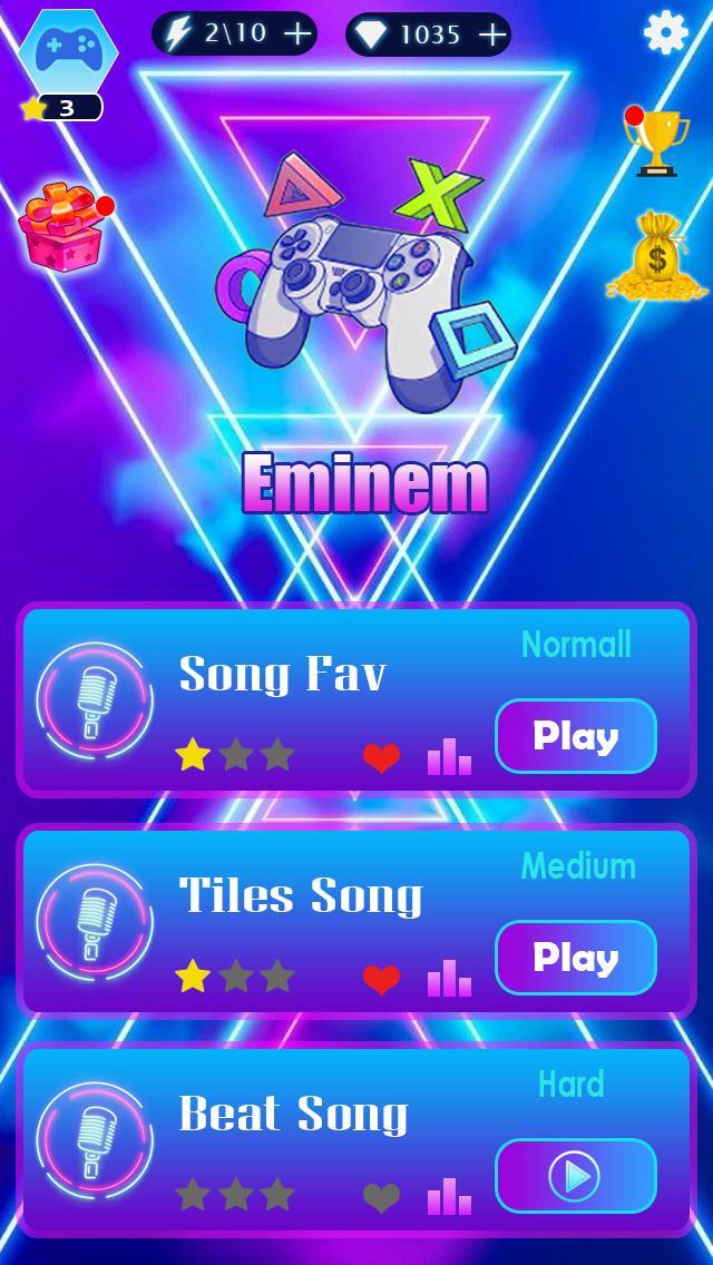 Eminem Music Tiles Hop screenshot image 1_Popularmodapk.com
