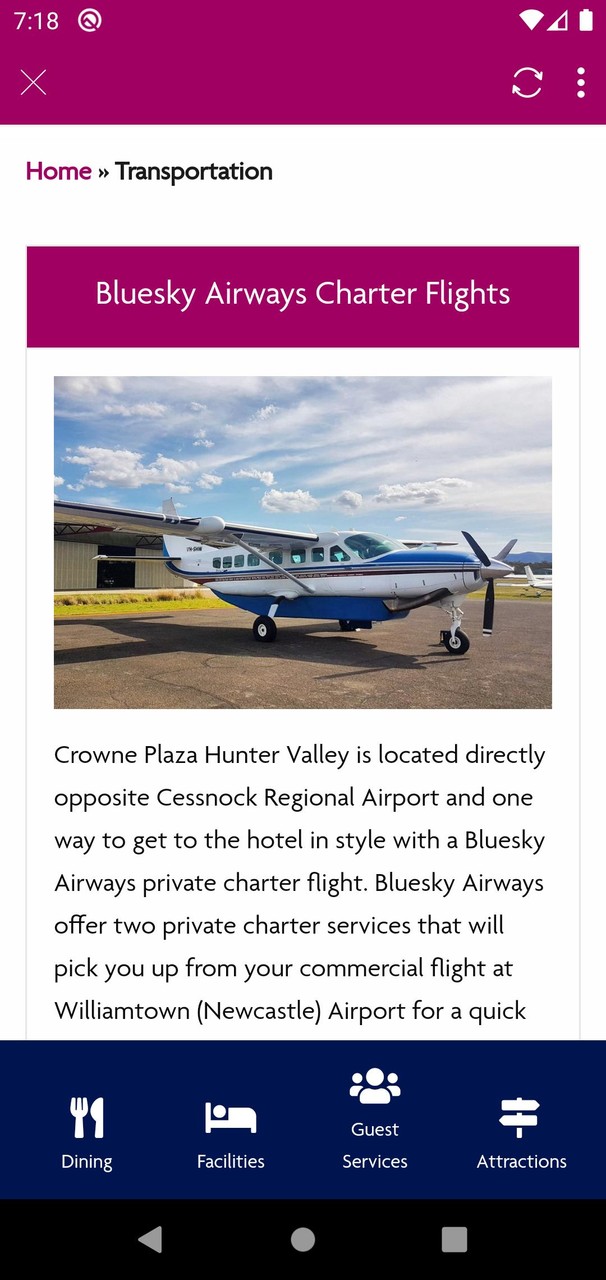 Crowne Plaza Hunter Valley screenshot image 3_Popularmodapk.com