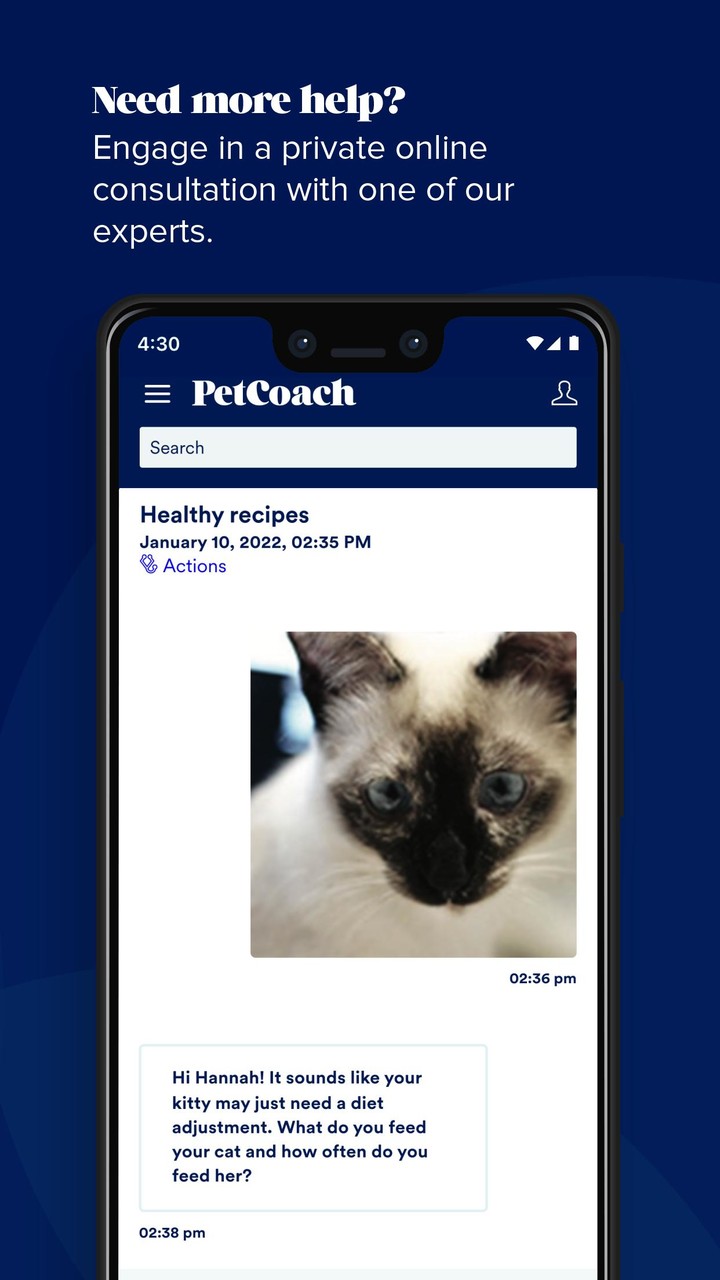 PetCoach Ask a vet online 24/7 screenshot image 3_Popularmodapk.com