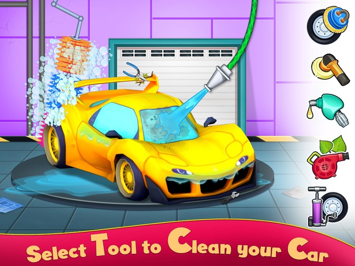 Baby Car Wash Garage Games For Boys screenshot image 1_Popularmodapk.com