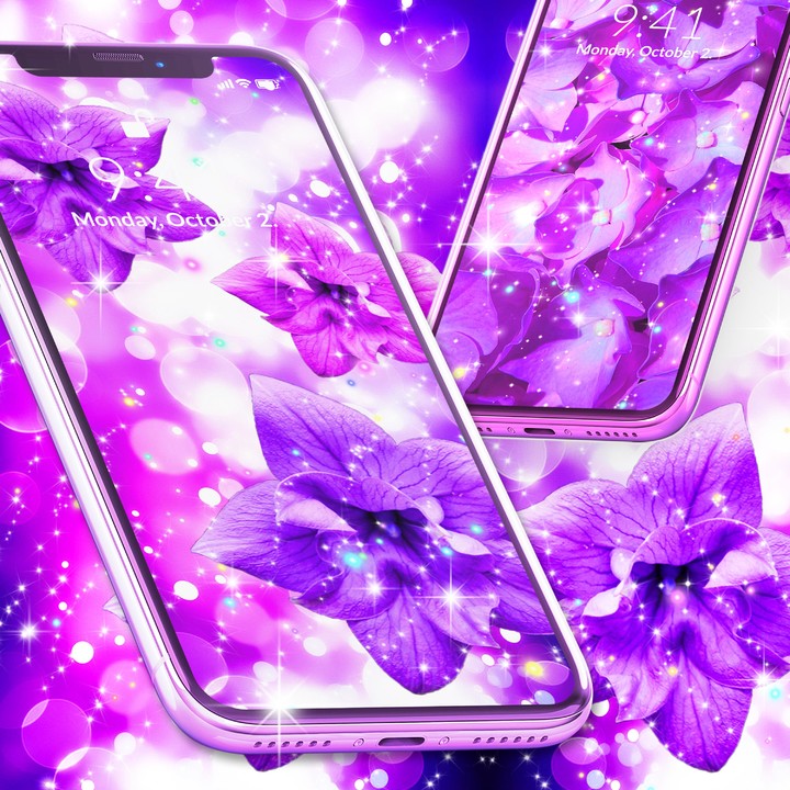 Purple live wallpaper screenshot image 8_Popularmodapk.com