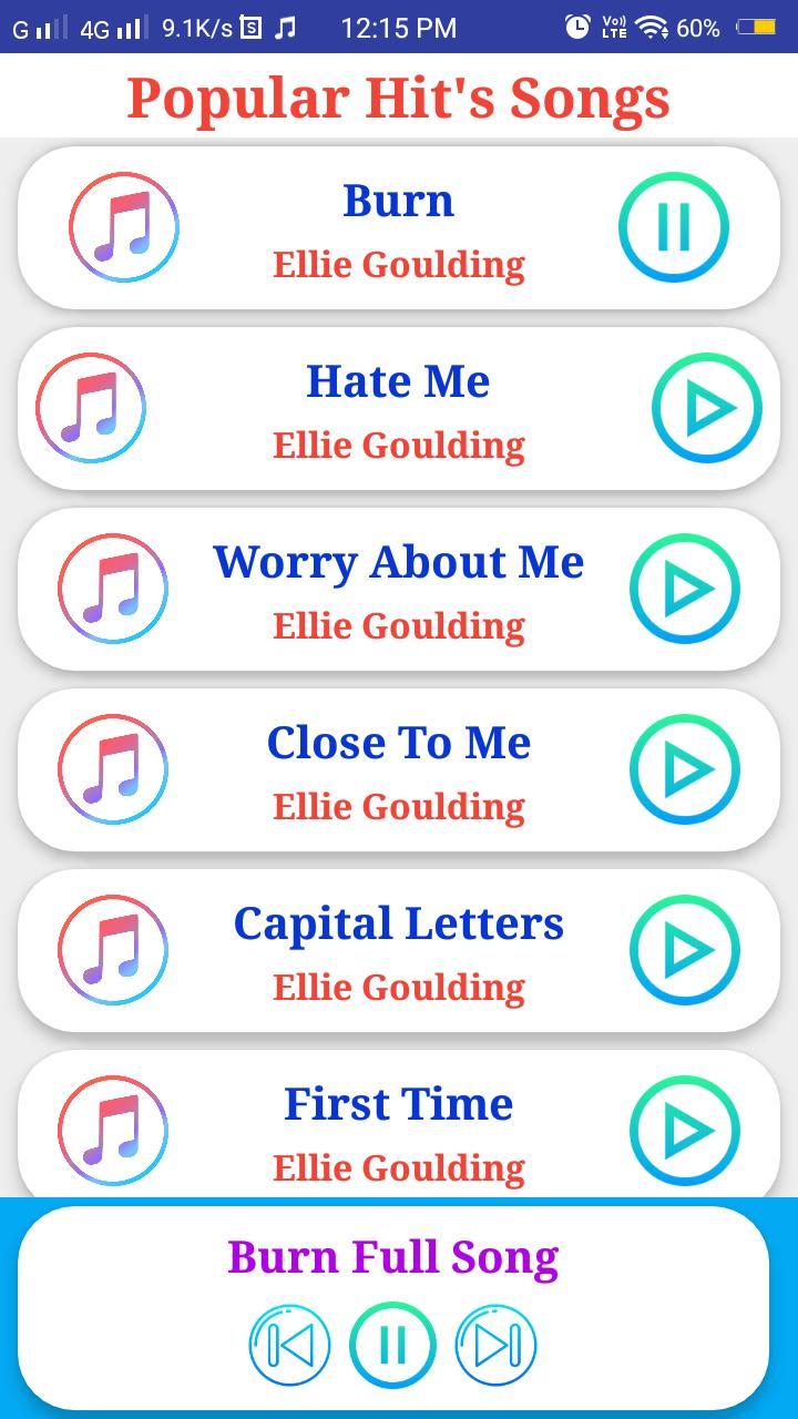 Ellie Goulding All Songs screenshot image 5_Popularmodapk.com