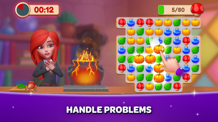Becharmed - Match 3 Games<span>(Infinite)</span> screenshot image 1_Popularmodapk.com