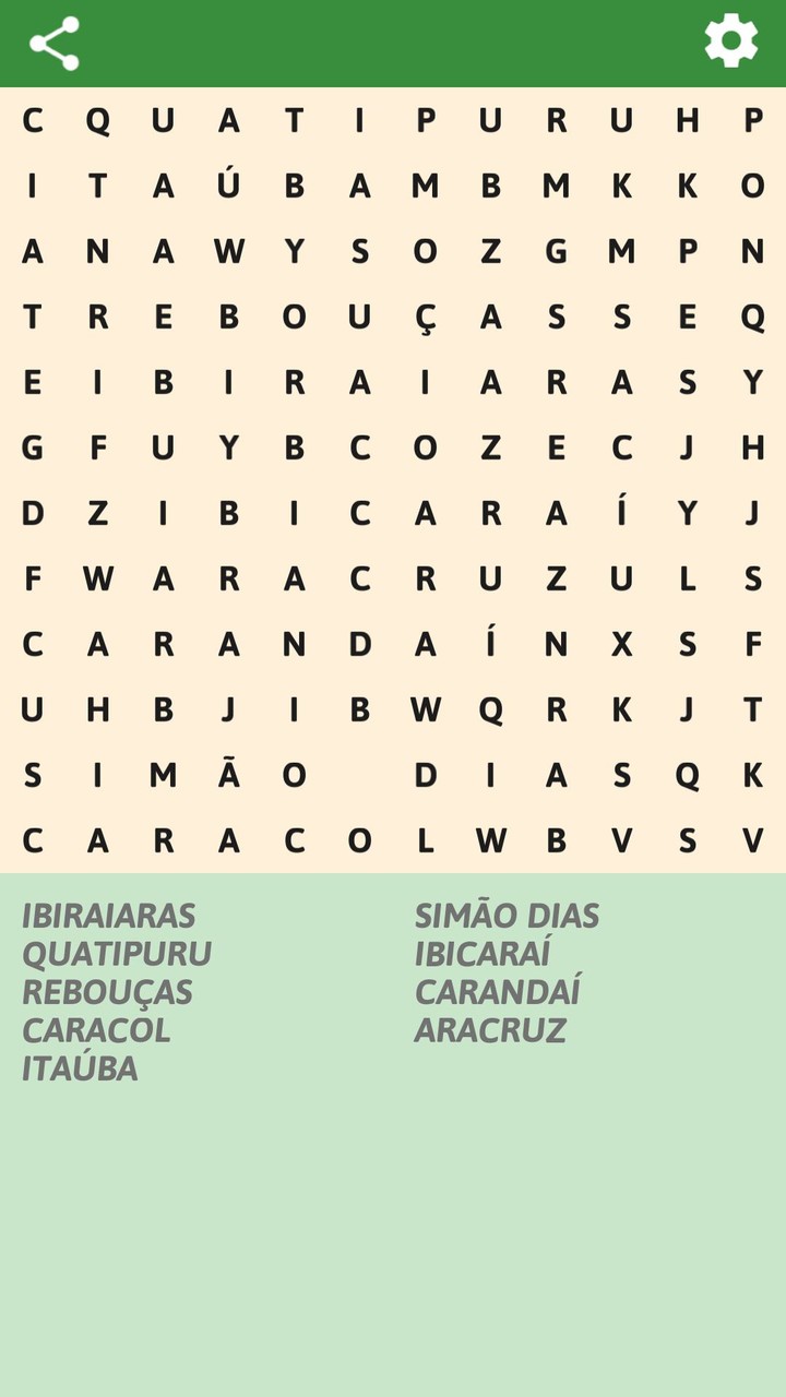 Brazilian cities Word Search screenshot image 3_Popularmodapk.com